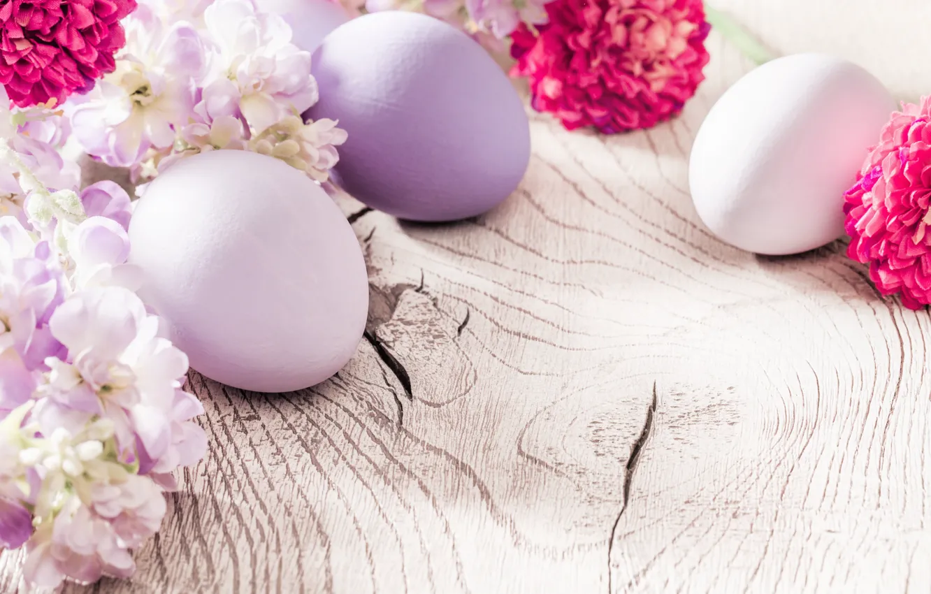 Фото обои цветы, яйца, весна, Пасха, flowers, spring, Easter, eggs