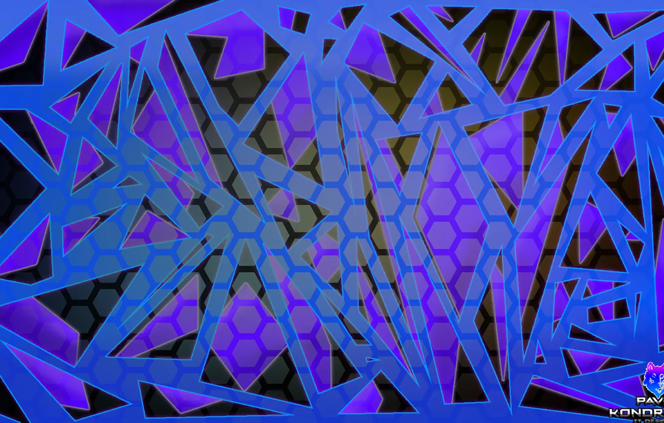 Фото обои blue, triangle, Pavelcc