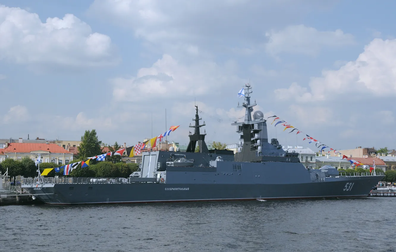 Фото обои корвет, сторожевой корабль, Сообразительный