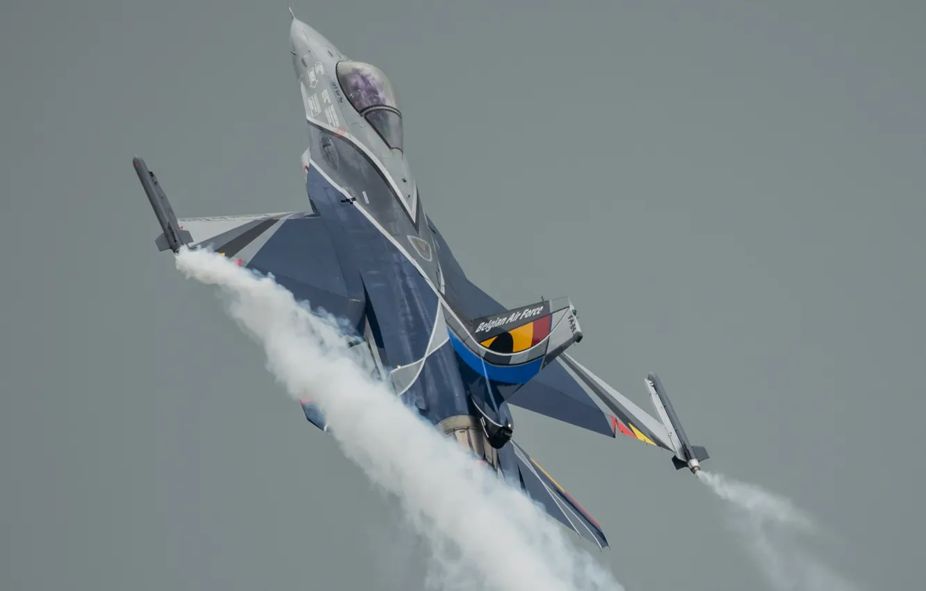 Фото обои оружие, самолёт, Belgian F-16