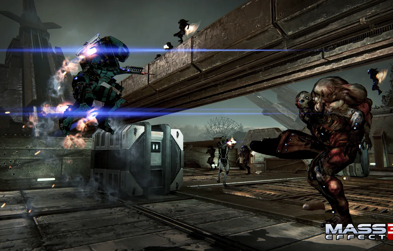 Фото обои штурмовики, Mass Effect 3, дрелл, дополнение &ampquot;Возмездие&ampquot;, коллекционеры, DLC Retaliation, отпрыск, турианец разведчик