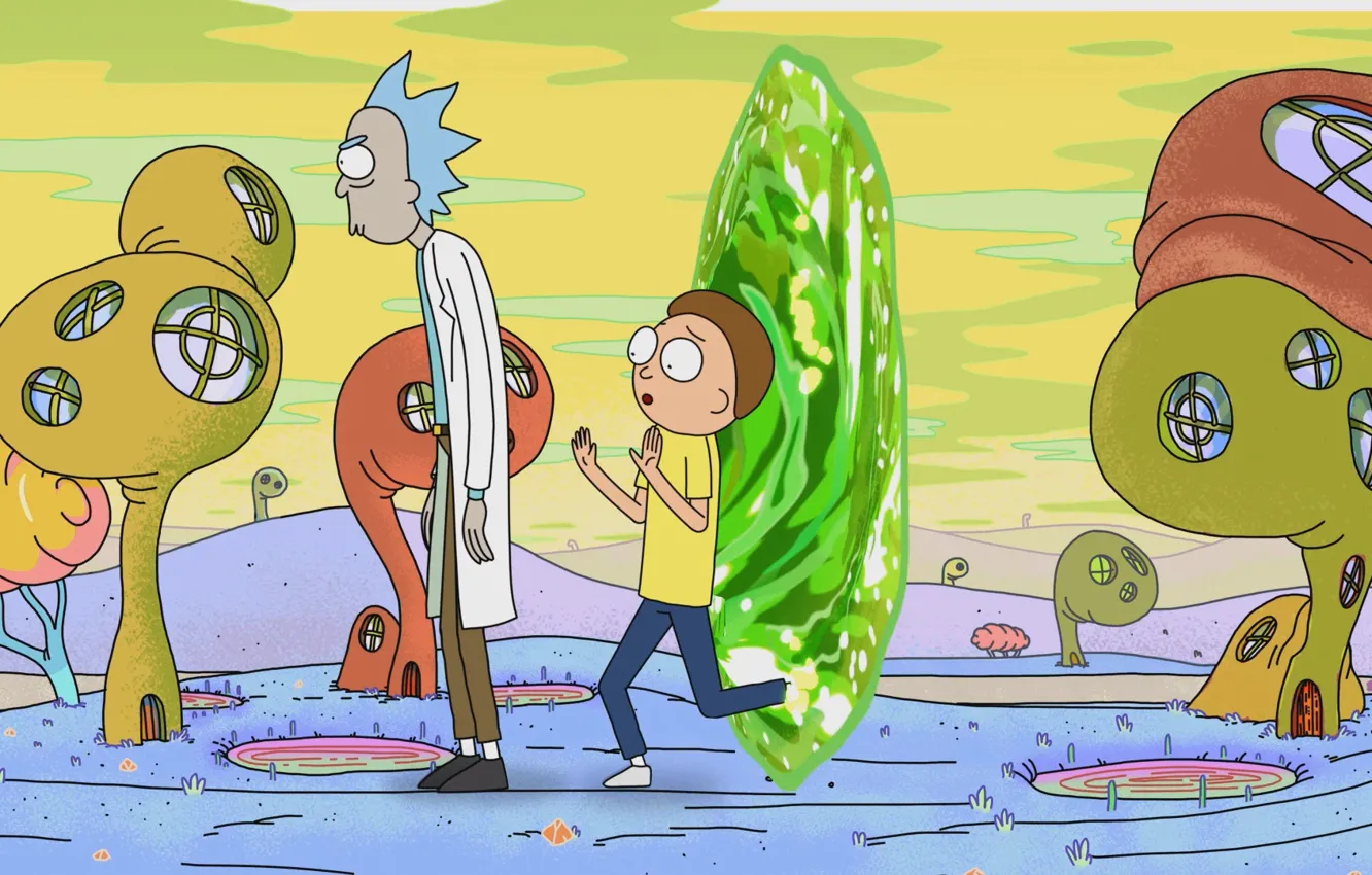 Фото обои мультфильм, сериал, мультсериал, Rick and Morty, Рик и Морти