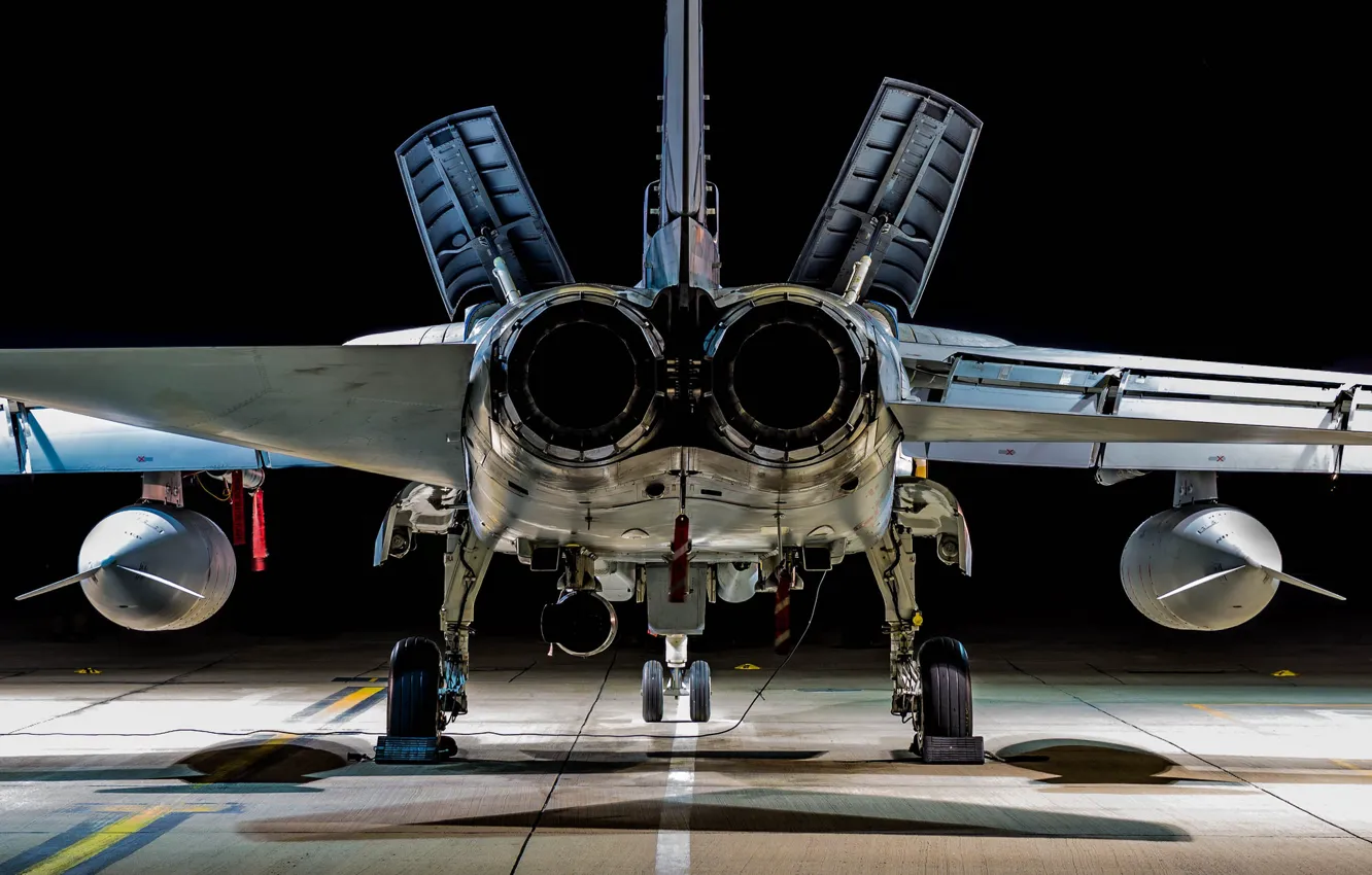 Фото обои light, fighter, night, plane, jet, RAF, Tornado GR4, Royal Air Force