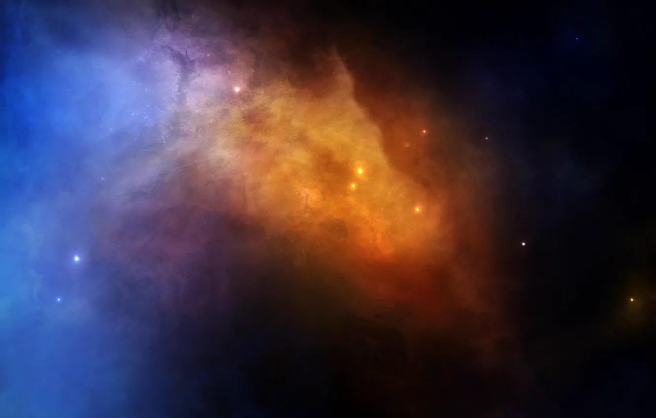 Фото обои звезды, туманность, свечение, nebula