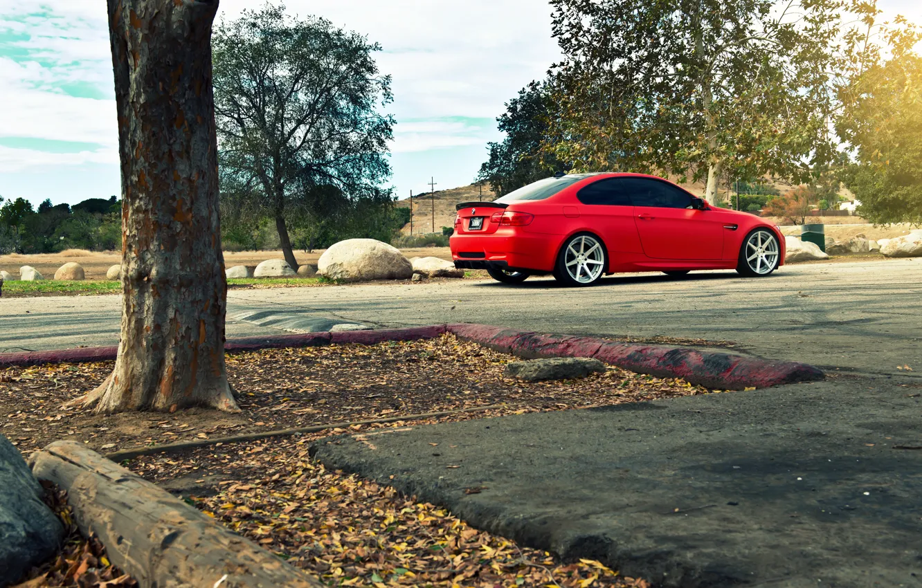 Фото обои бмв, BMW, red, e92, 3 серия