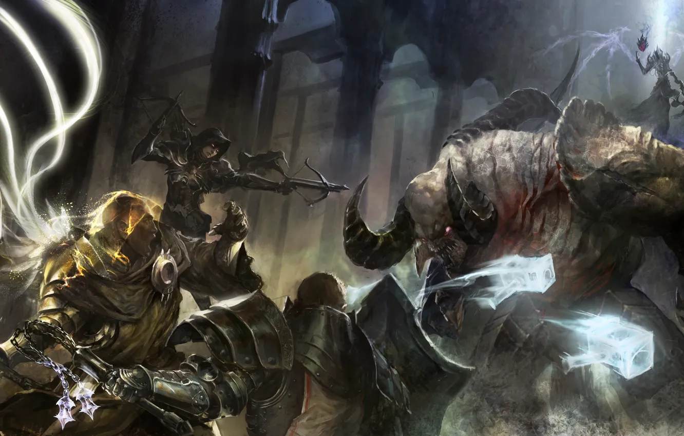 Фото обои archangel, diablo 3, demon hunter, reaper of souls