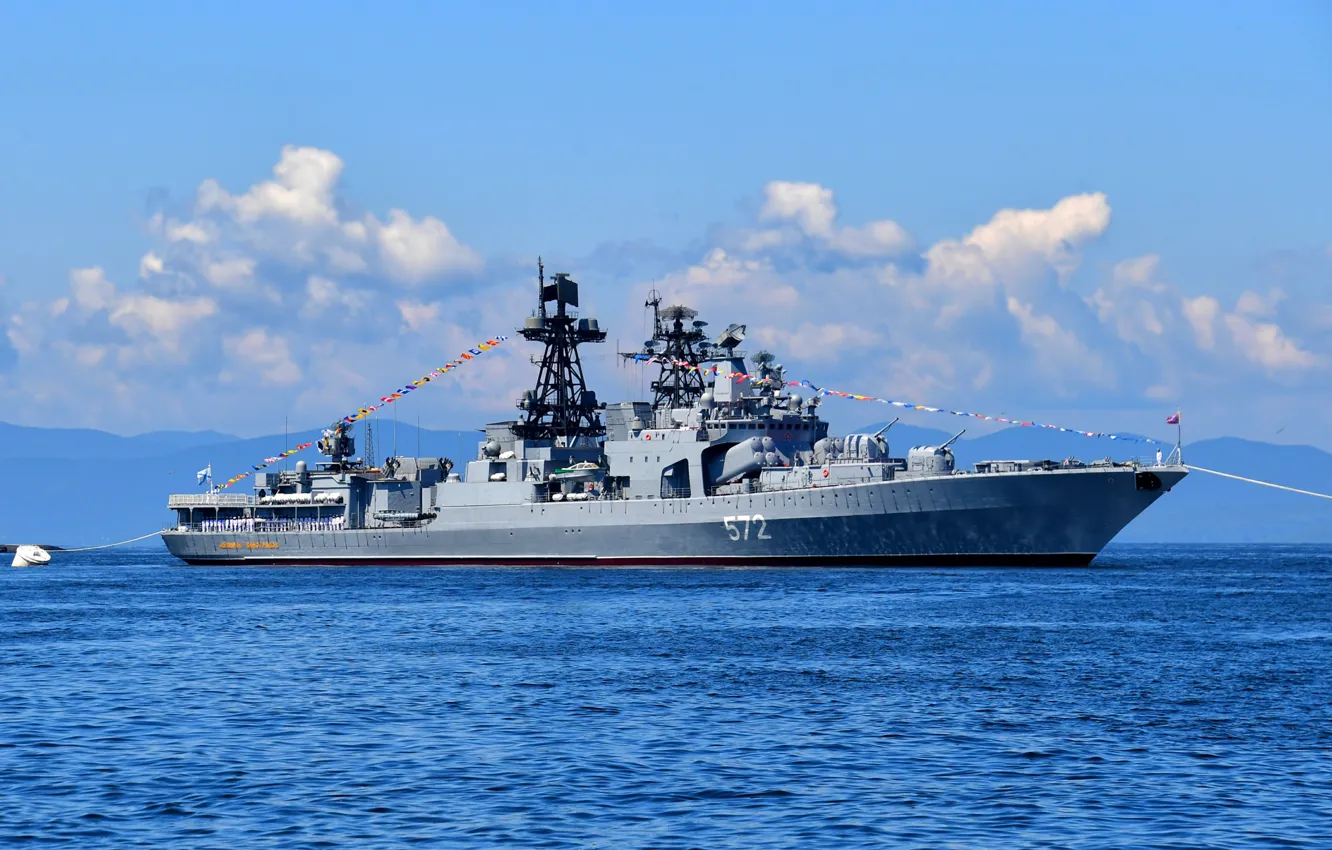 Фото обои проект 1155, Адмирал Виноградов, большой противолодочный корабль