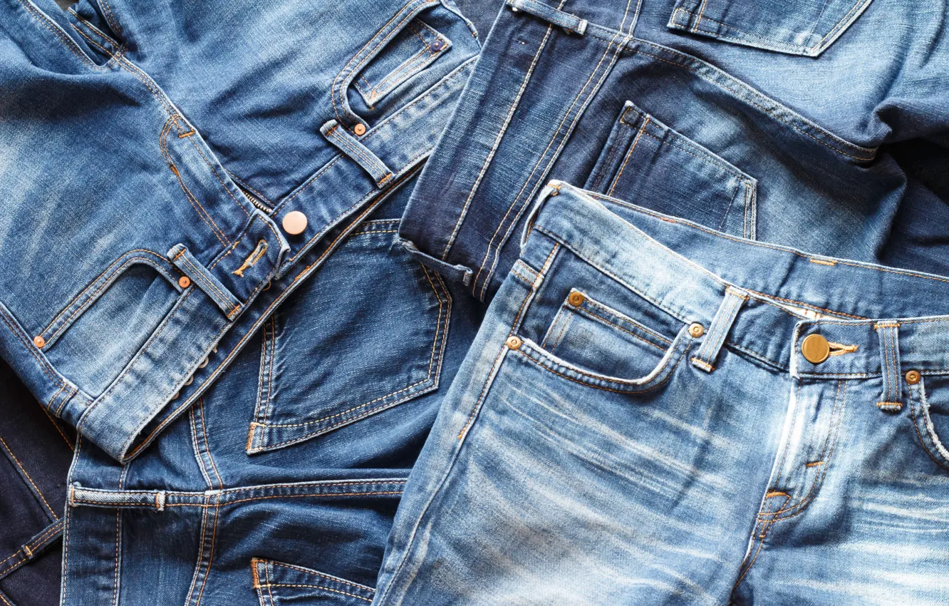 Фото обои blue, jeans, quantity, cloth