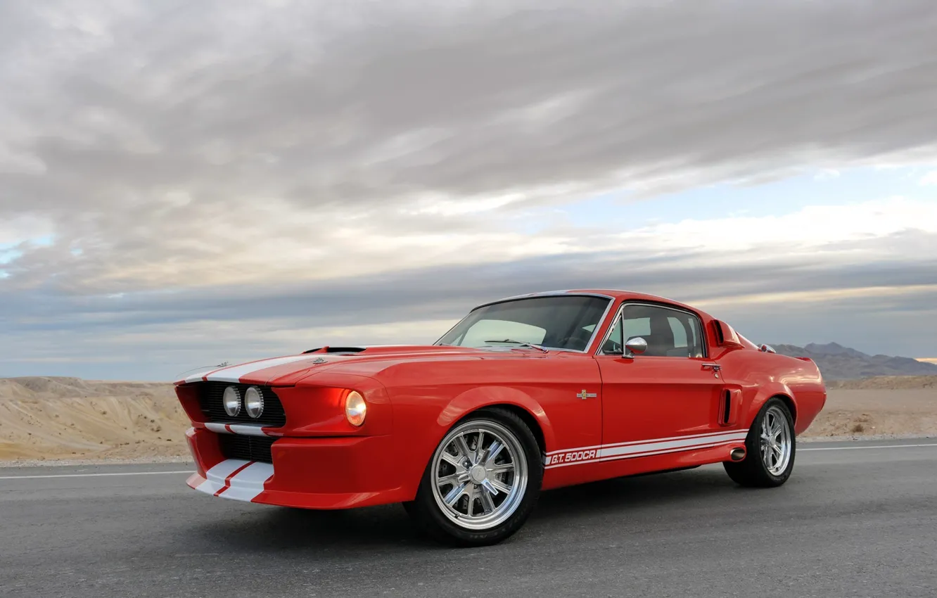 Фото обои mustang, ford, shelby, cobra, 1967, gt500cr