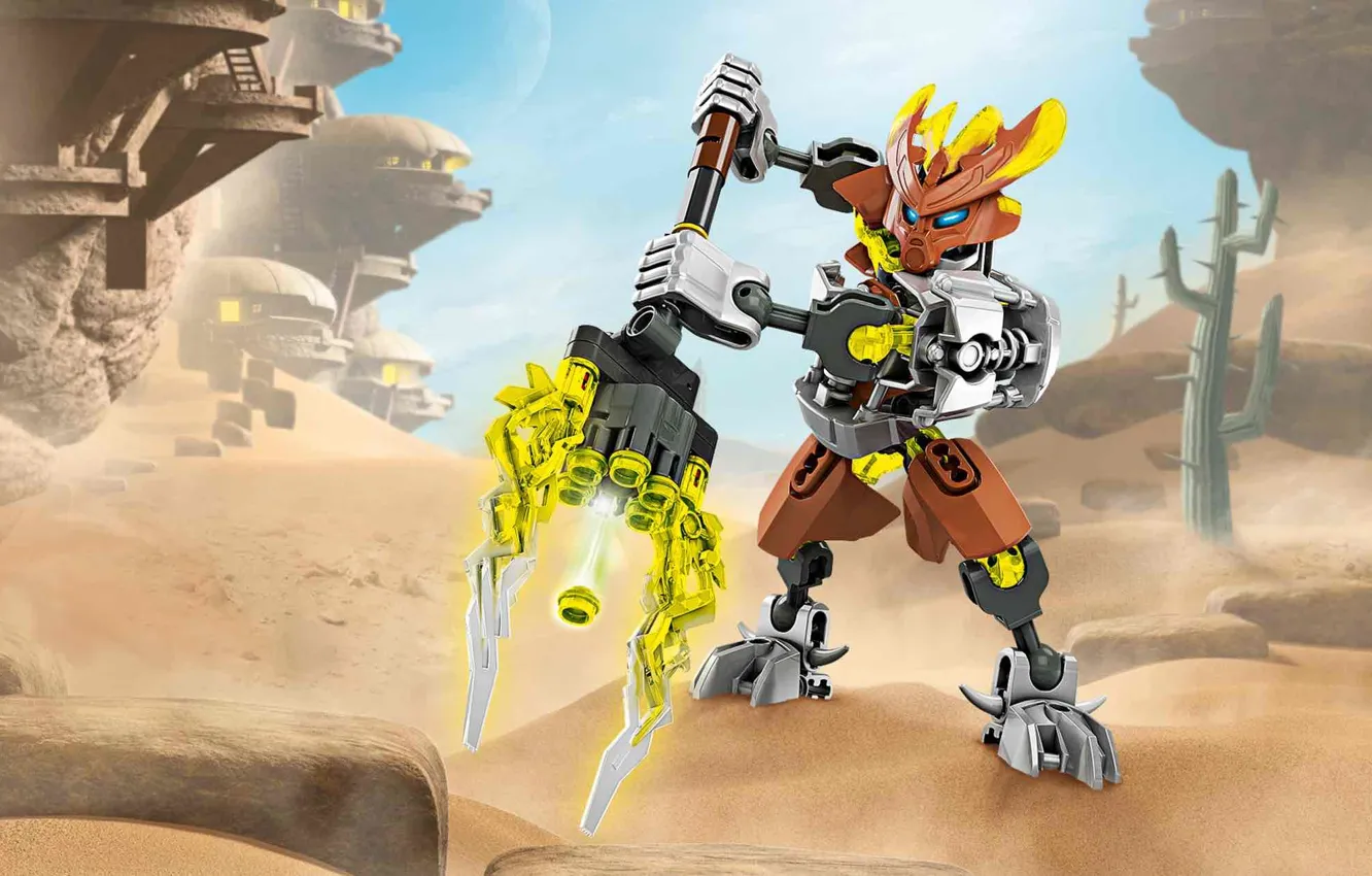 Обои lego, лего, бионикл, страж камня, protect of stone, bionicle ...