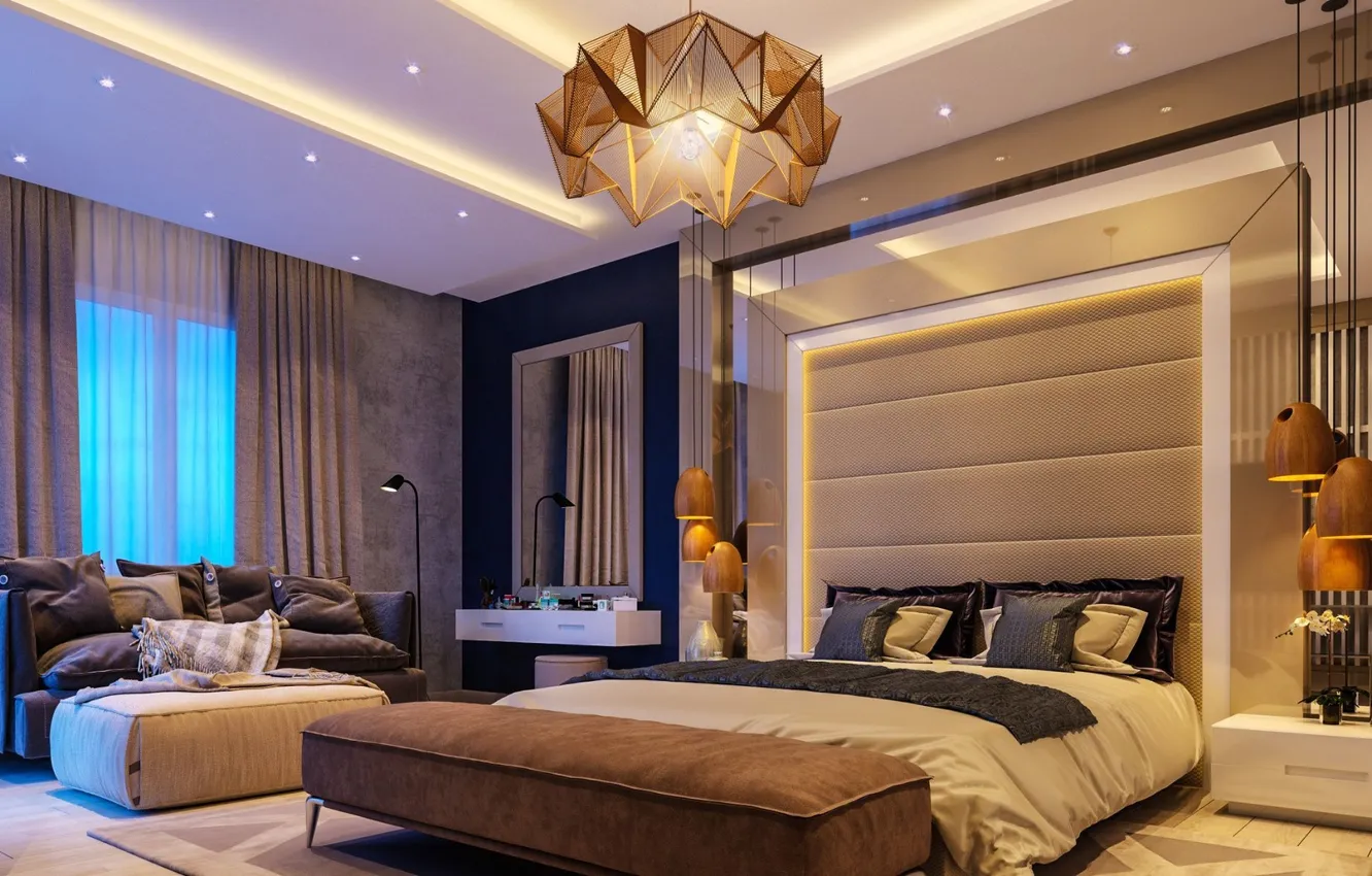 Фото обои дизайн, стиль, комната, интерьер, спальня, luxury bedroom