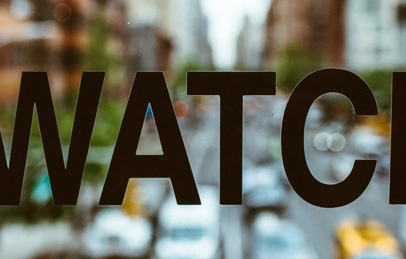 Фото обои glass, street, watch