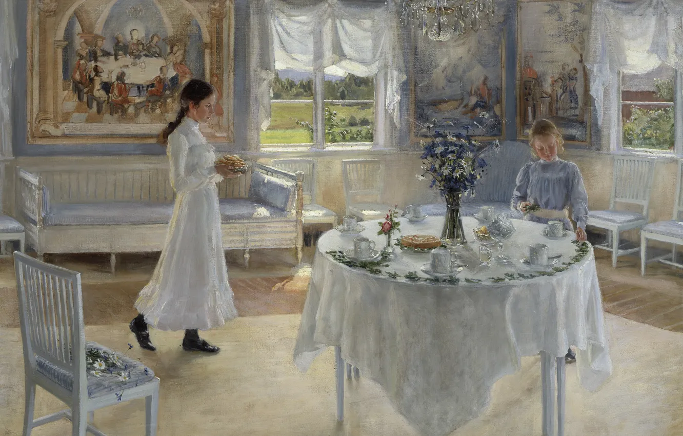 Фото обои 1902, шведская художница, Фанни Брате, Swedish painter, Fanny Ingeborg Matilda Brate, Фанни Ингеборг Матильда Брате, …