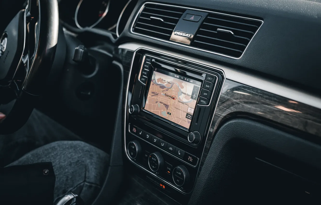 Фото обои Car, Interier, Skoda, Radio, Sportscar, VRS, Navigation