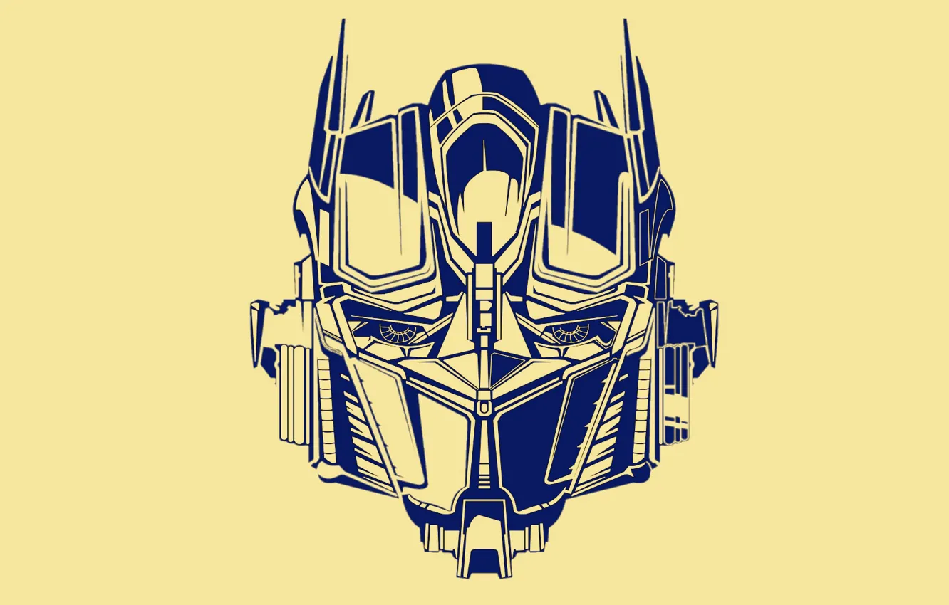 Фото обои yellow, blue, transformers