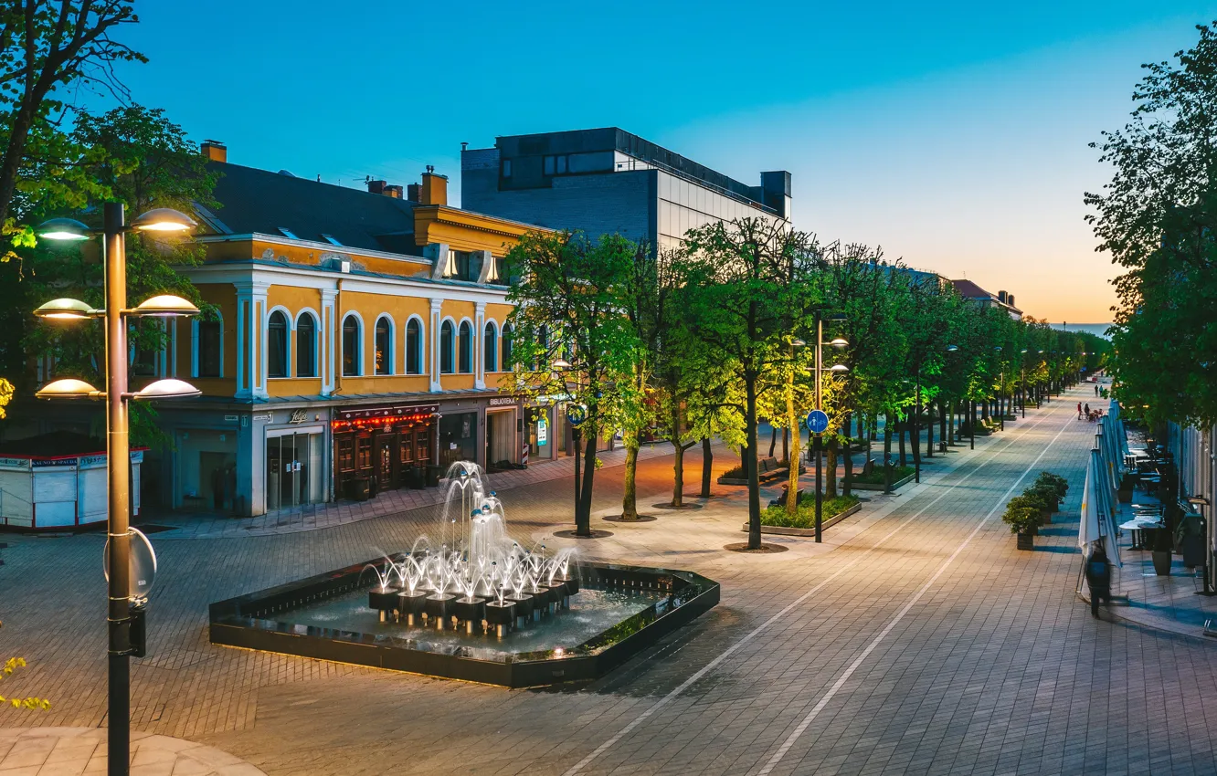 Фото обои Lietuva, Kaunas, Laisvės alėja