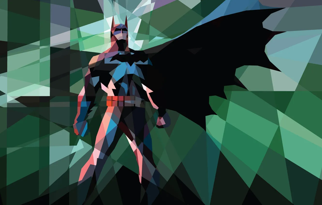 Фото обои Batman, Comics, low poly