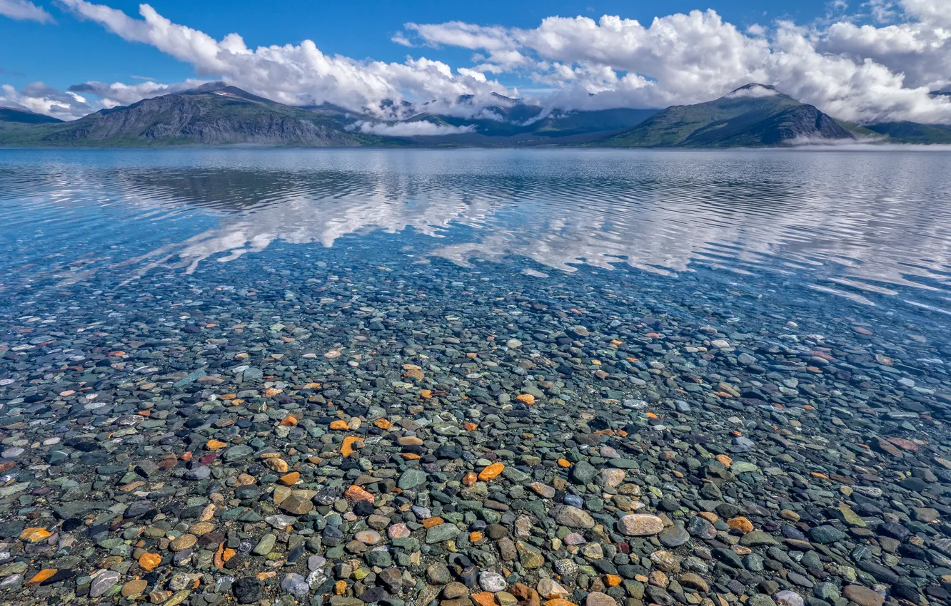 Фото обои горы, камни, краски, Канада, территория Юкон, озеро Клуэйн