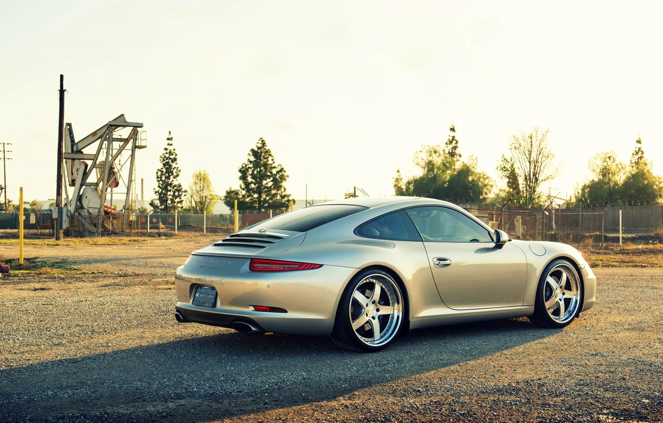 Фото обои Porsche, порше, carrera, 991, rearside