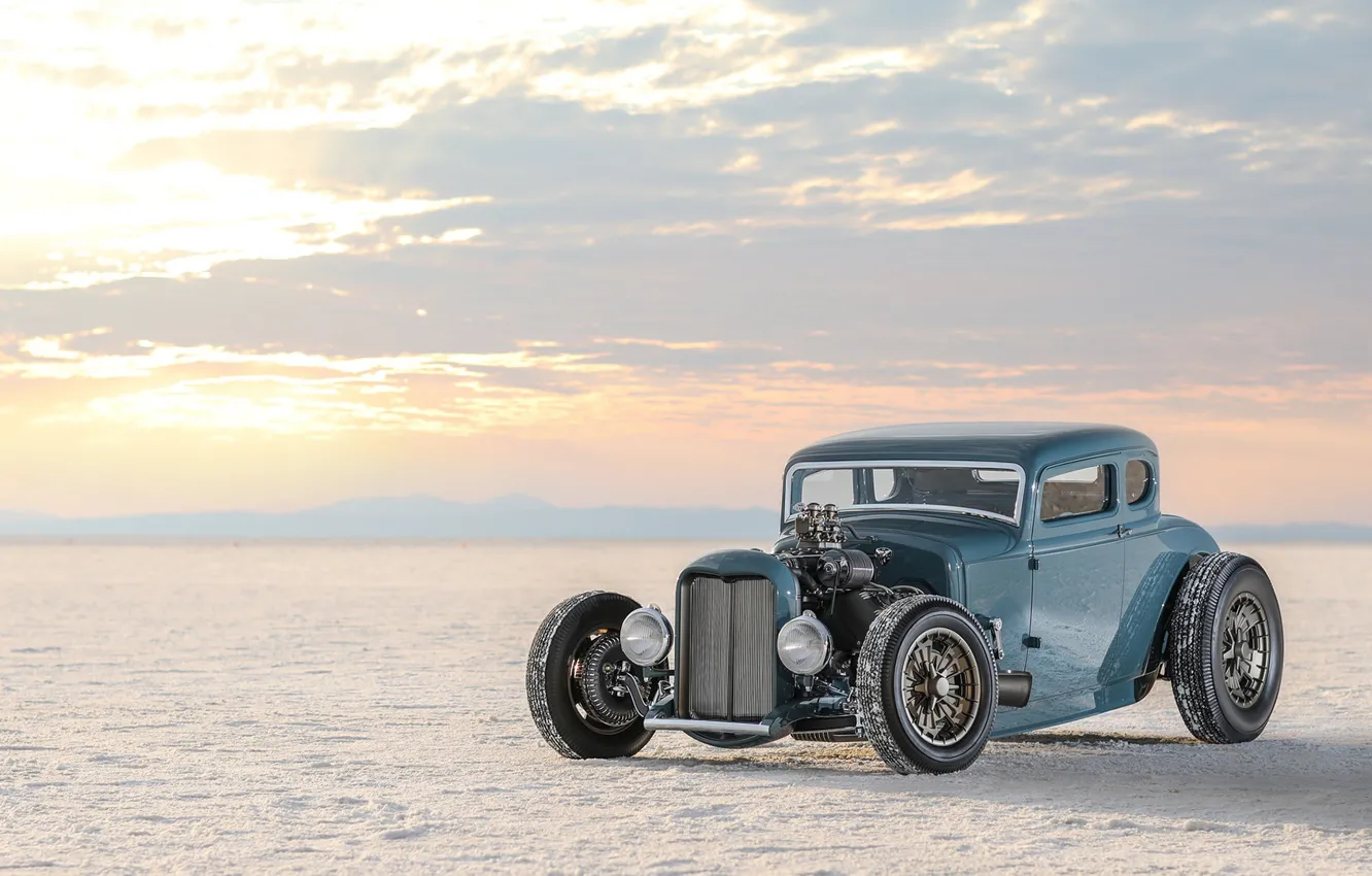 Фото обои car, Roadster, Ford, desert, nature