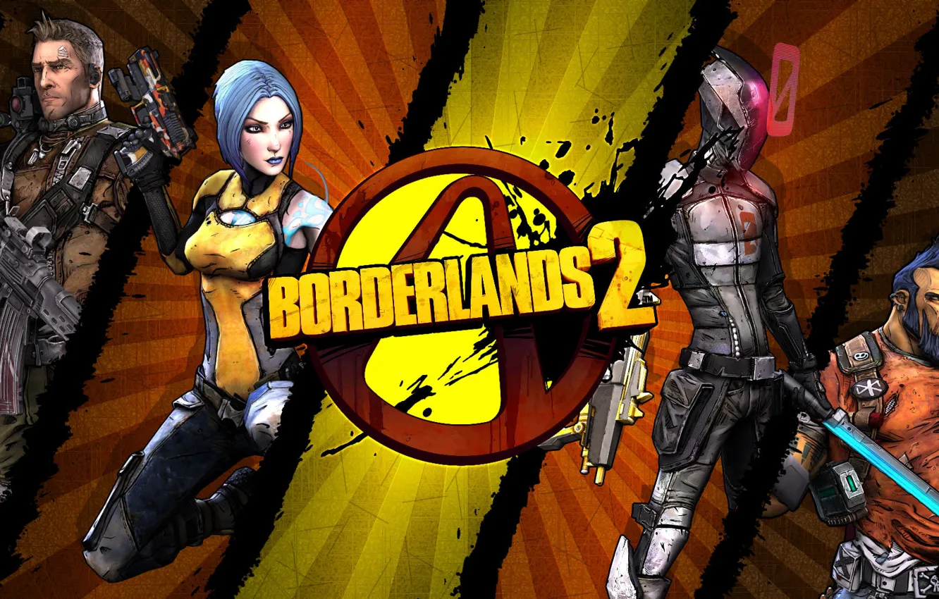 Фото обои logo, Maya, RPG, 2K Games, Borderlands 2, Gearbox Software, Zer0, Unreal Engine 3