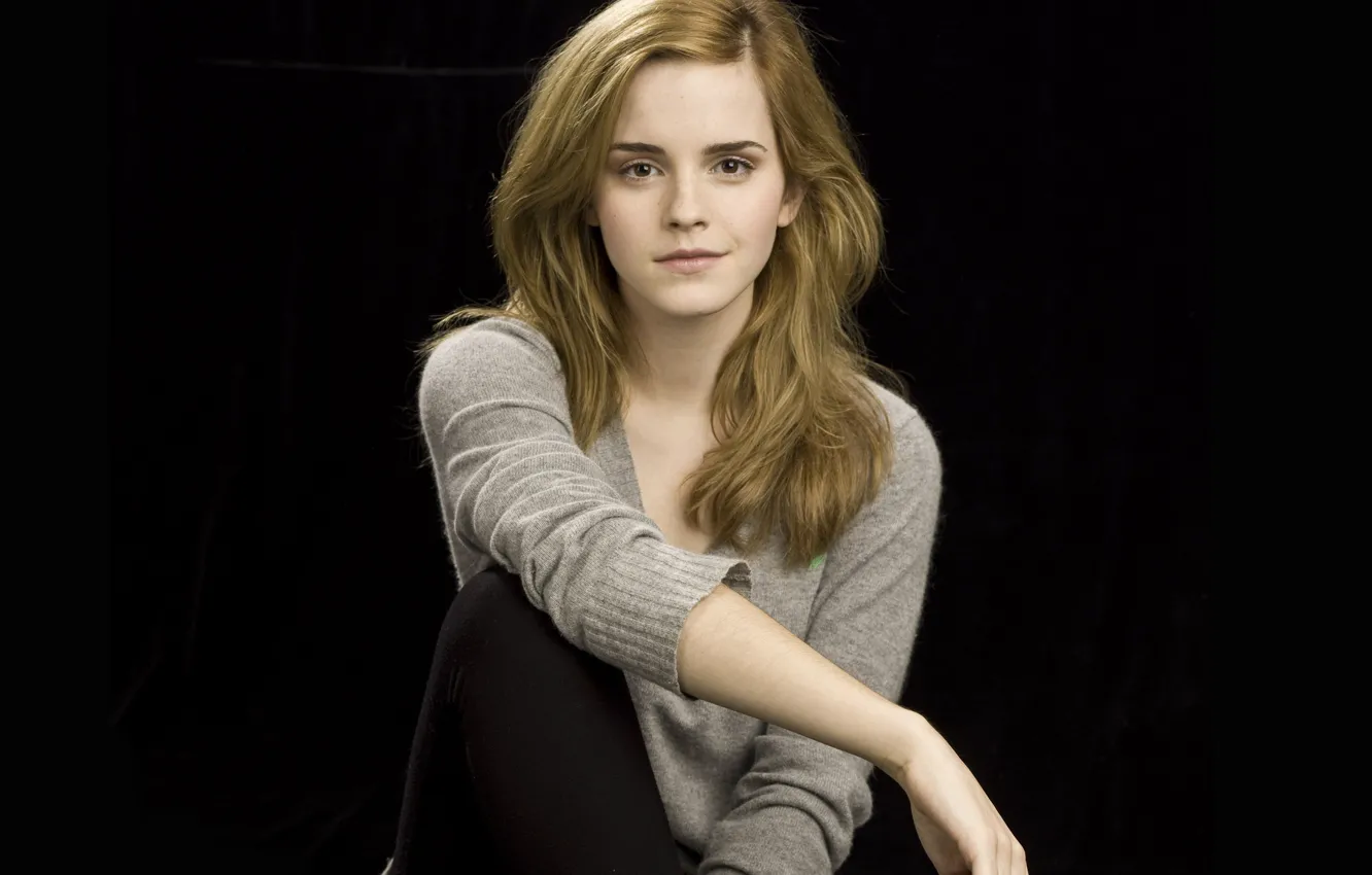 Фото обои взгляд, модель, актриса, Эмма Уотсон, Emma Watson