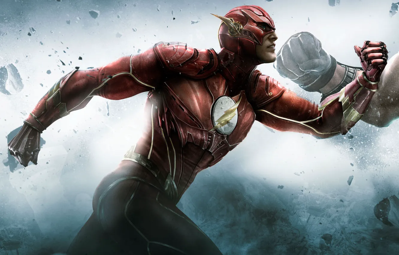 Фото обои flash, injustice