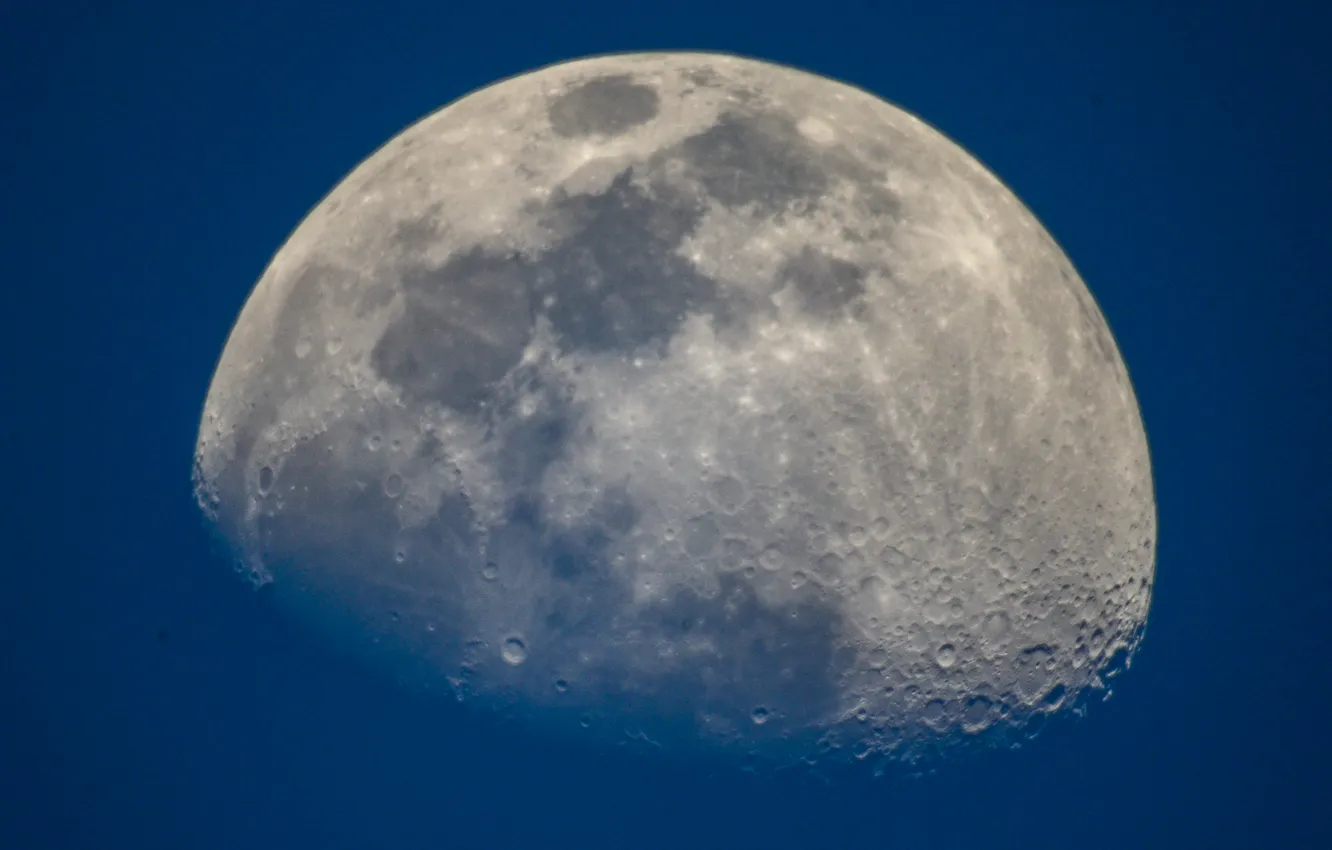Фото обои Moon, Space, Luna, Astro