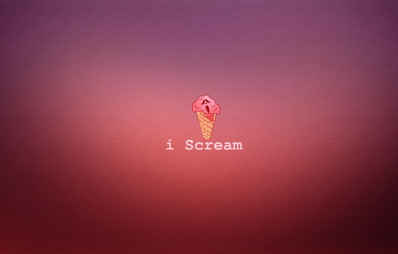 Фото обои мороженое, рожок, крик, scream