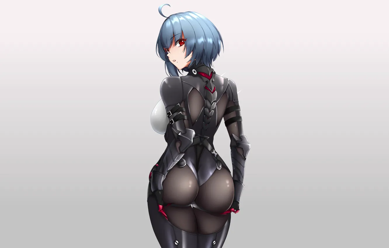 Фото обои girl, hot, sexy, ass, anime, butt, babe, black tights