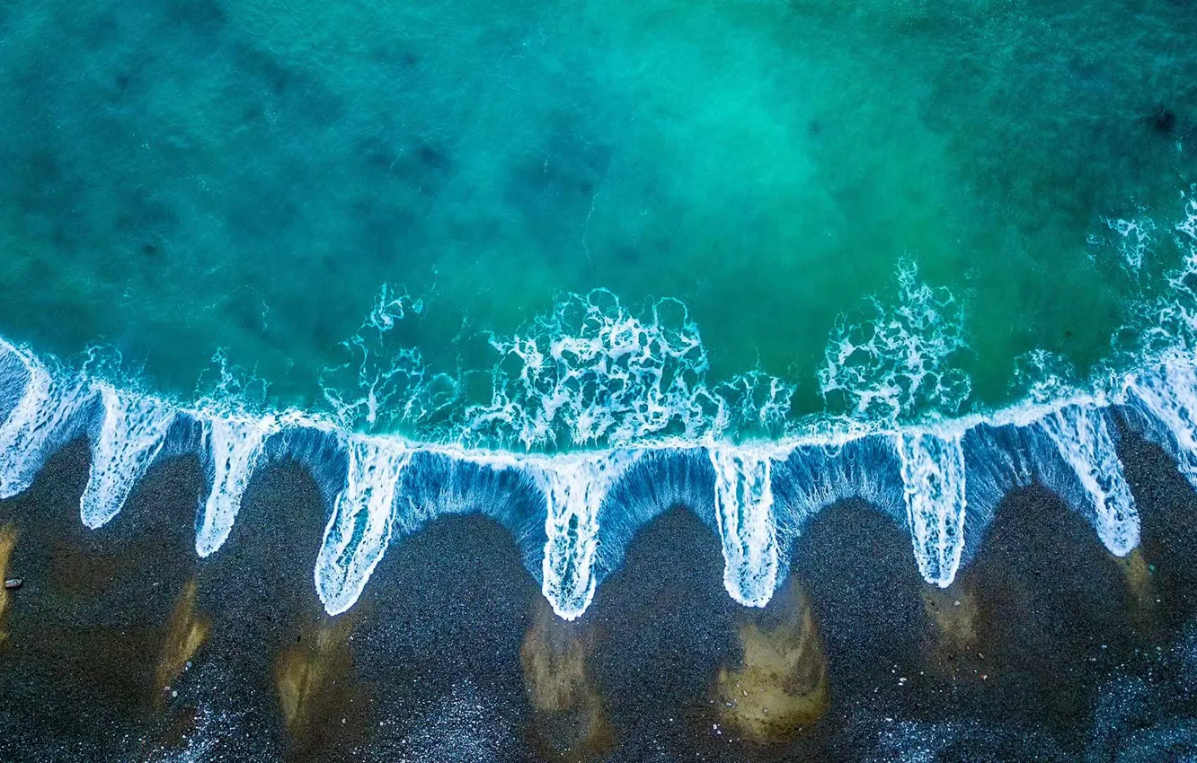 Фото обои море, панорама, Испания, Астурия, Playa Del Silencio