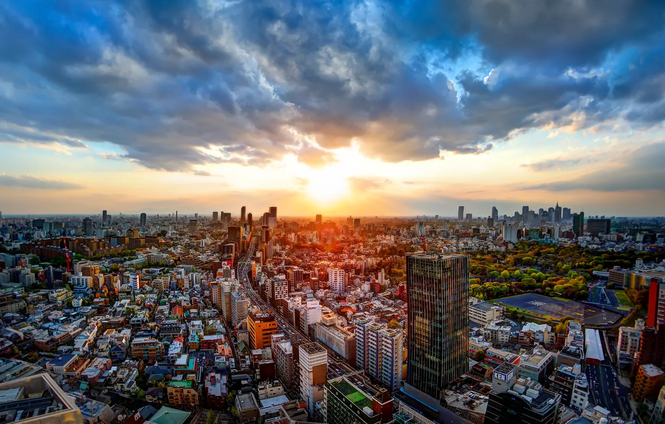 Фото обои city, Япония, Токио, Japan, мегаполис, Tokio, cityscape, megapolis