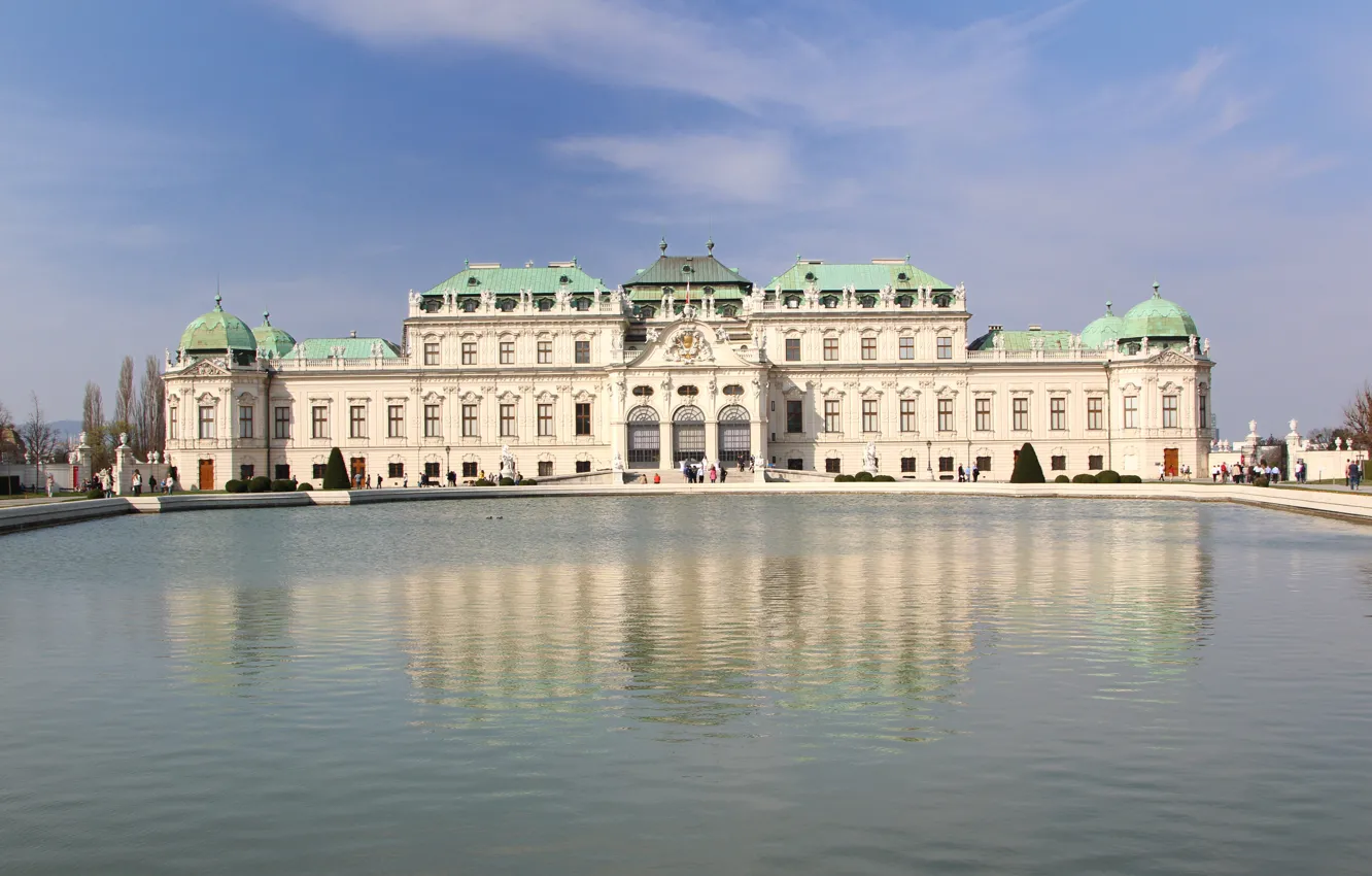 Фото обои Palace, Europe, Austria, Travel, Belvedere, Europa, Vienna, Wien