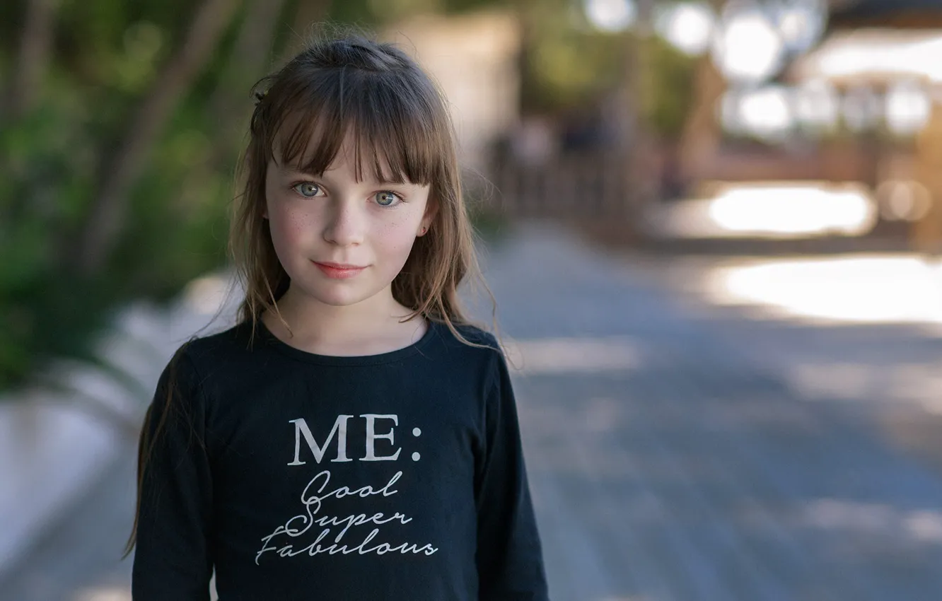 Фото обои портрет, девочка, веснушки, Hors-champ, Manureva