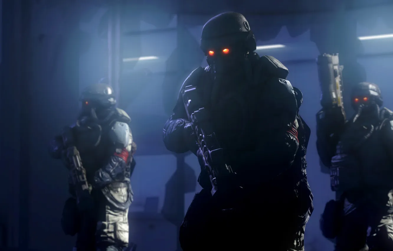 Фото обои killzone, troopers, space marines, PlayStation 4, Killzone: Shadow Fall, helghast