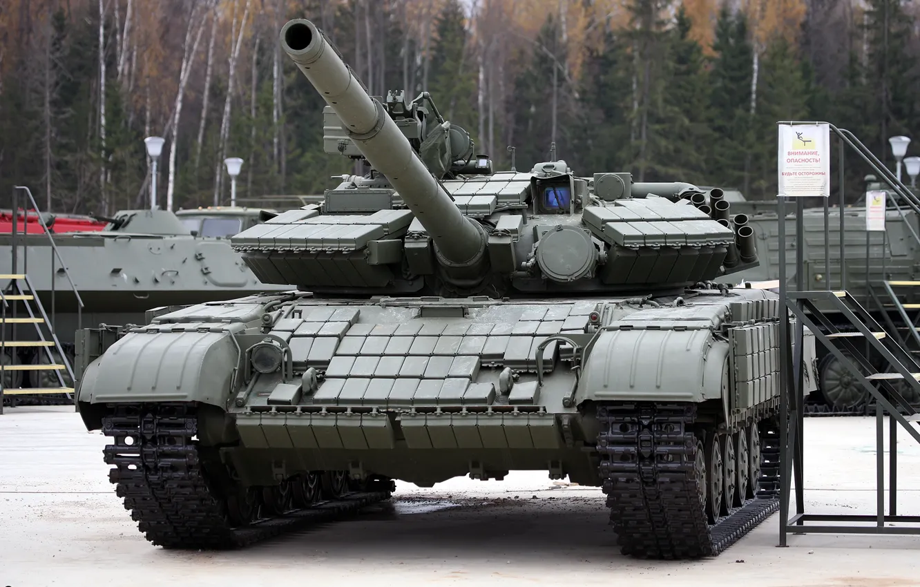 Фото обои Танк, Т-64БВ, Танковые Войска, (T-64BV mod.1987), образца 1987г., Вооруженные Силы Советского Союза