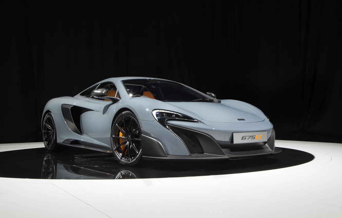 Фото обои McLaren, макларен, UK-spec, 2015, 675LT