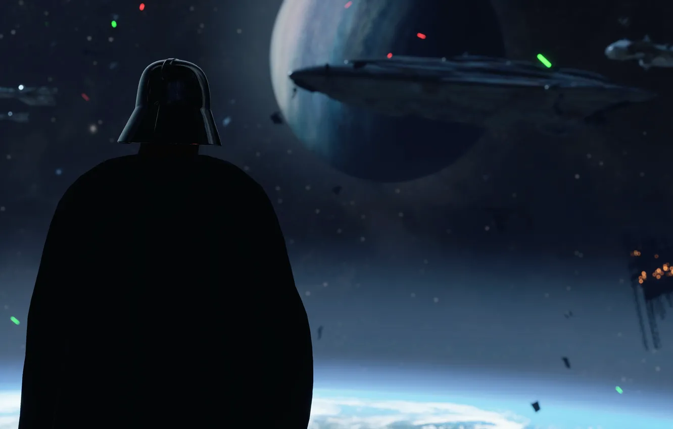 Фото обои фон, Star Wars, шлем, Darth Vader, Star Wars Battlefront II