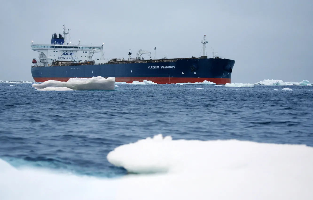 Фото обои море, танкер, нефть, SCF, СКФ