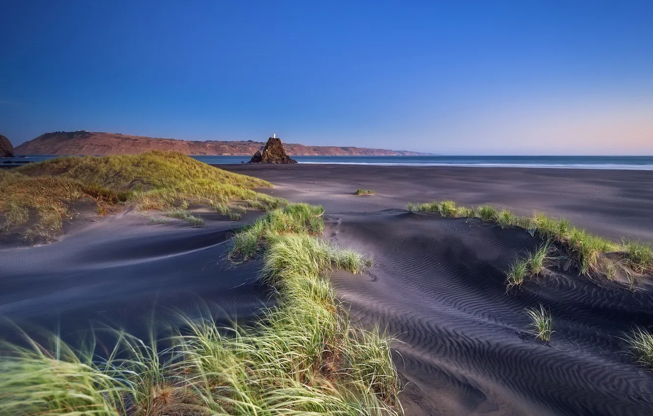 Фото обои море, пейзаж, дюны