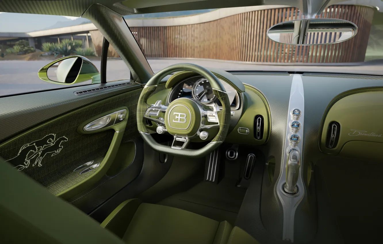 Фото обои купе, интерьер, Бугатти, Bugatti, coupe, гиперкар, единственный экземпляр, hypercar