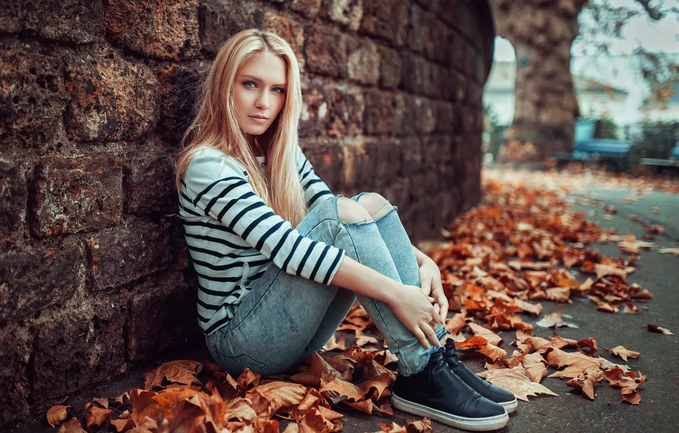 Фото обои girl, young, beautiful, sweet, blonde, Eva Mikulski