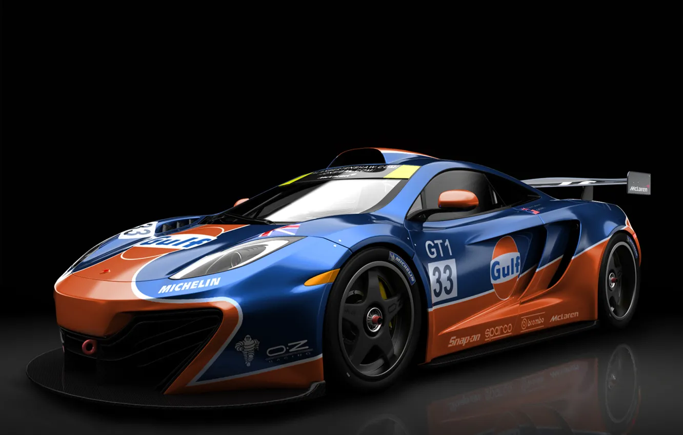 Фото обои McLaren, GTR, Gulf MP4 12C