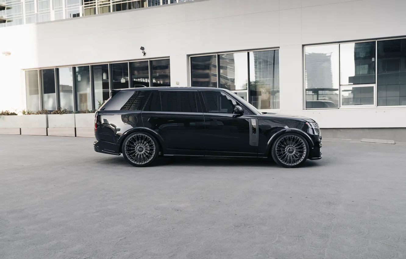 Фото обои Black, Side, Range Rove, Urban Automotive