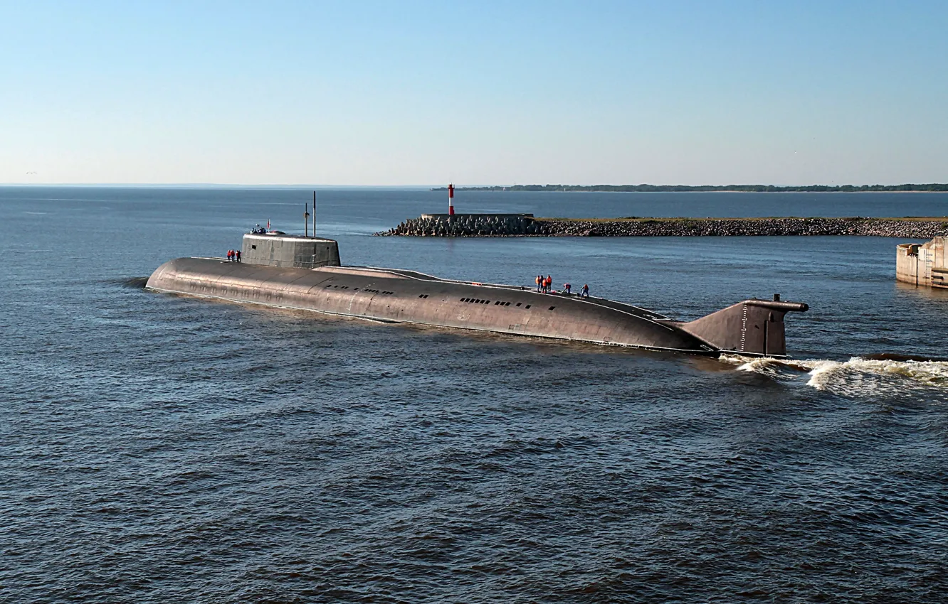 Фото обои орел, лодка, подводная, атомная, проект 949а