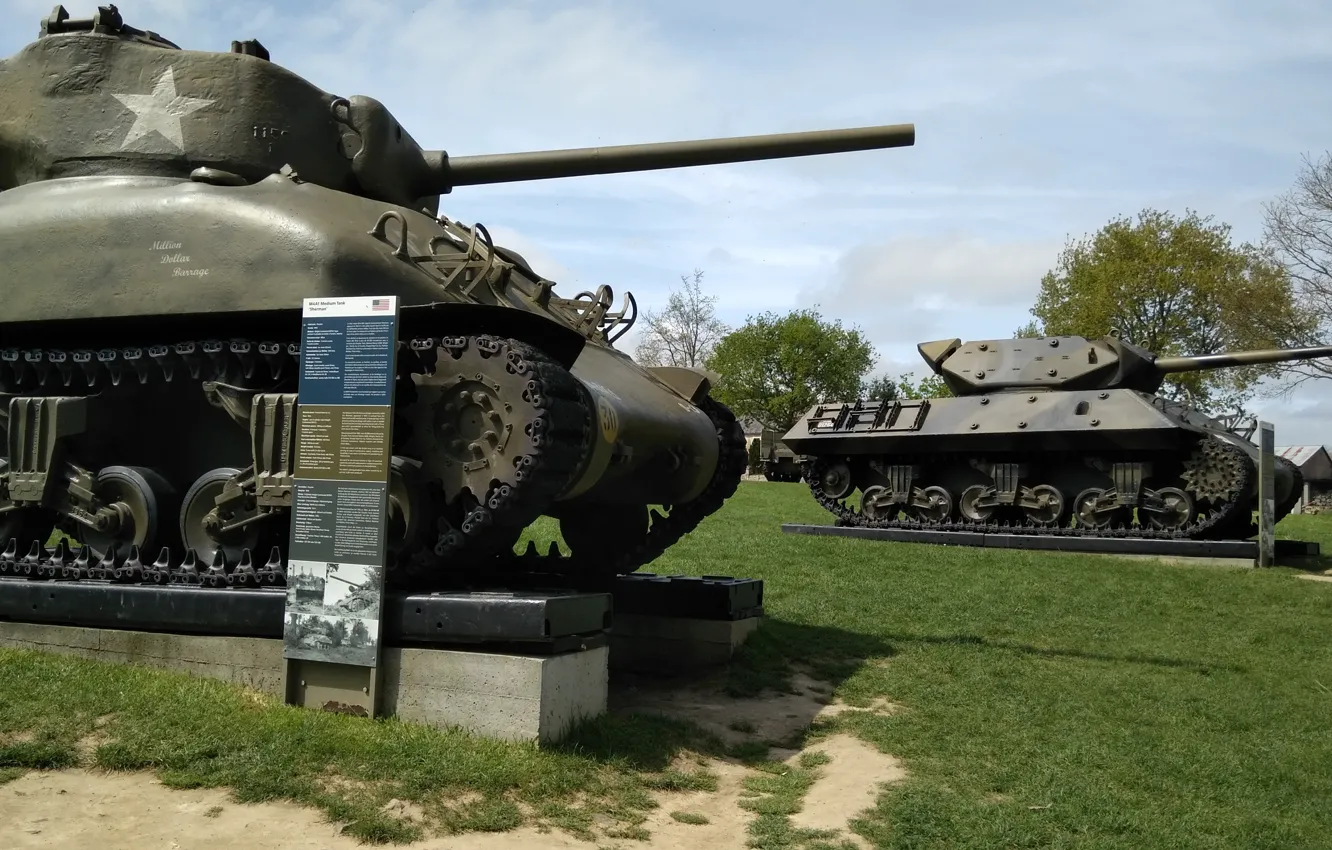 Фото обои france, sherman tank, normandie, ww2 tank, m10