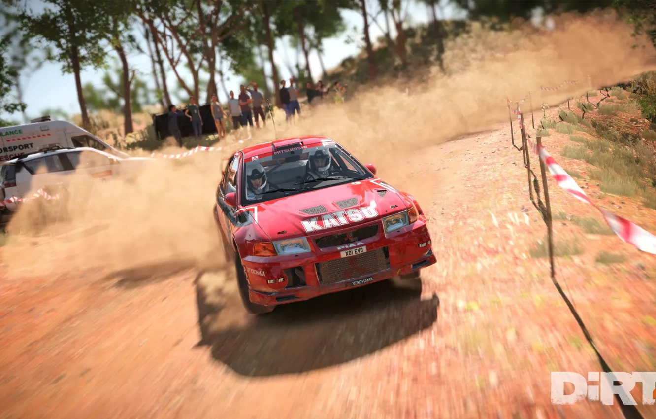 Фото обои car, game, race, speed, vegetation, Dirt 4