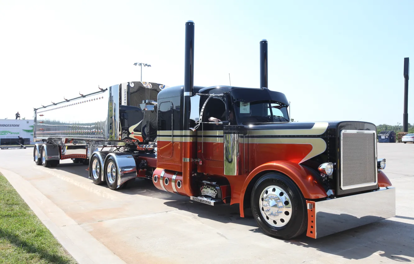 Фото обои custom, truck, peterbilt, great america truck show