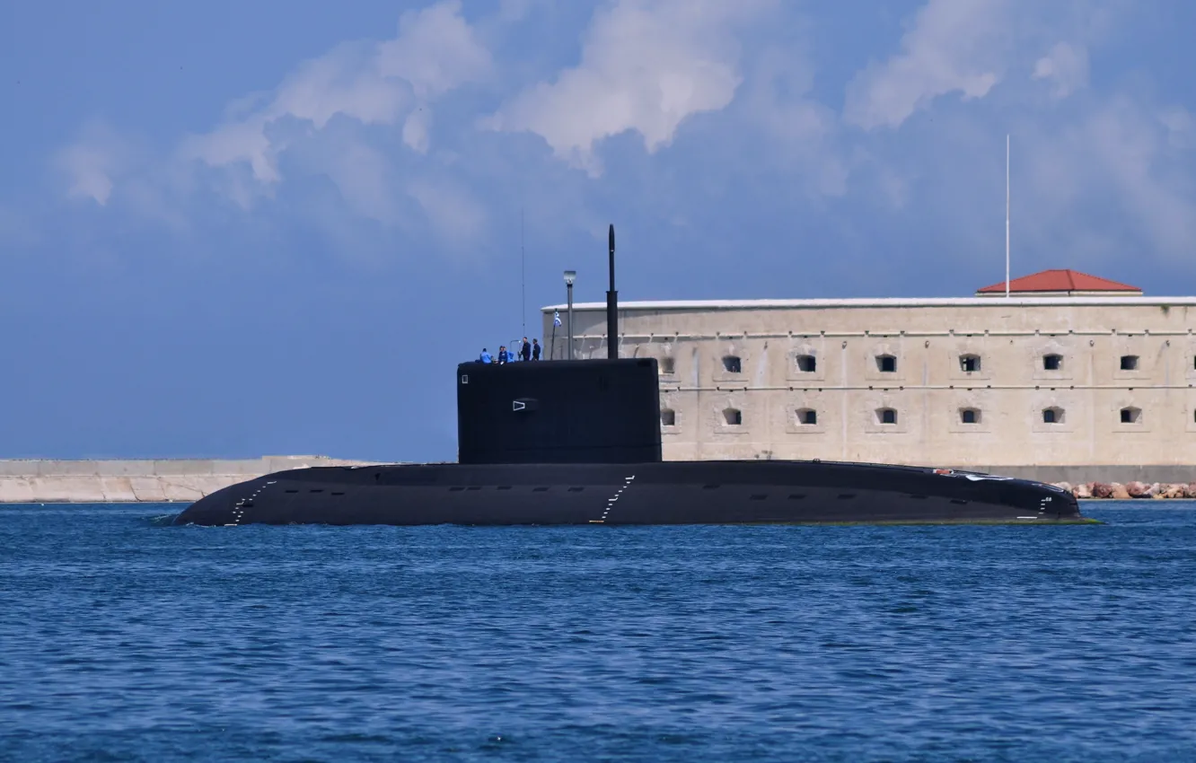 Фото обои ВМФ, подводная лодка, дизельная, Черноморский Флот, выход в море, &quot;Новороссийск&quot;, ДЭПЛ