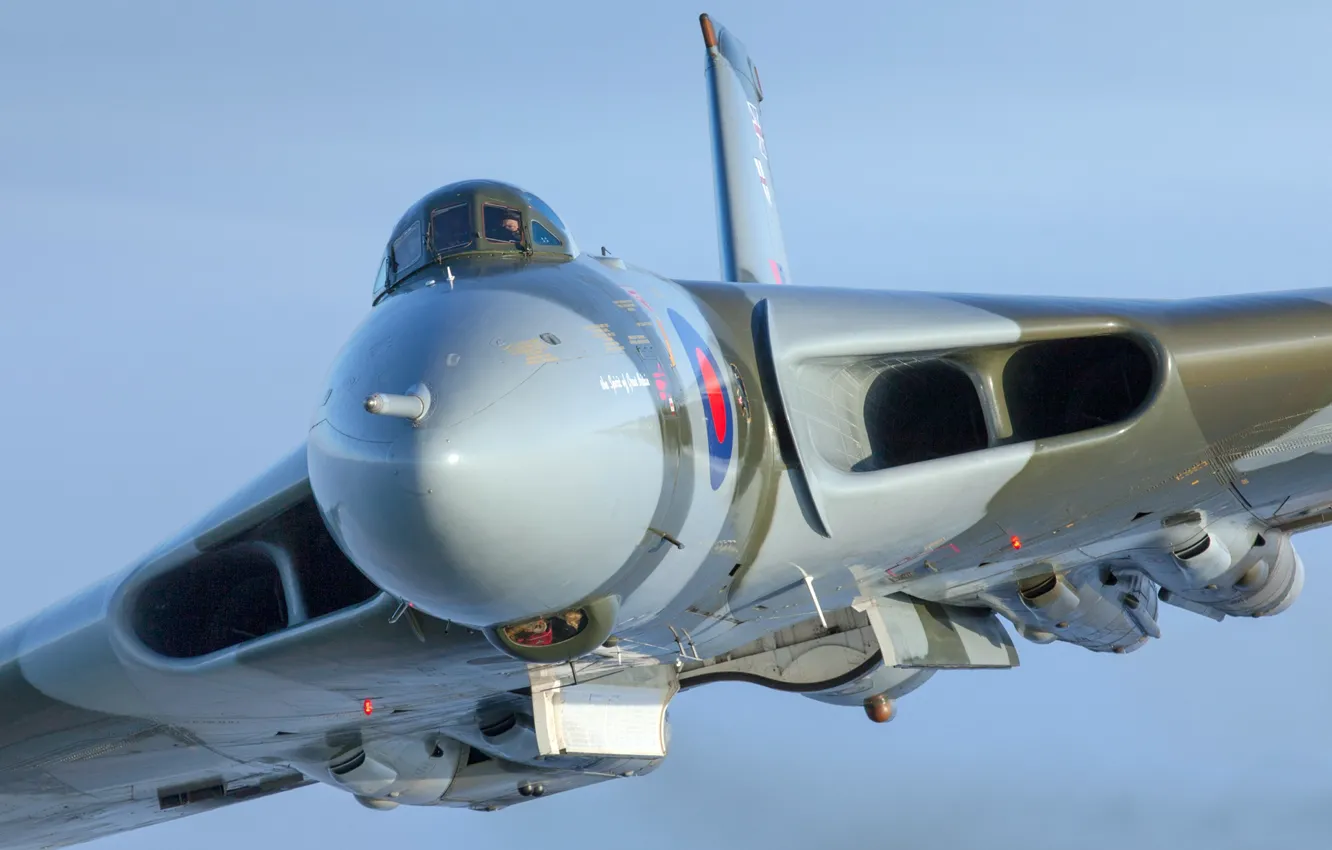 Фото обои Самолет, Бомбардировщик, RAF, Королевские ВВС, Avro Vulcan, Avro, Vulcan, V-бомбардировщик